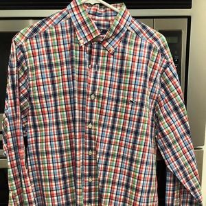 Vineyard Vine's Men's Plaid Shirt Button-Down Sz L